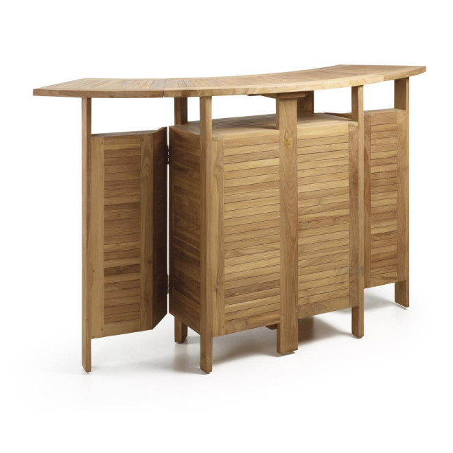 Meuble Bar Bois Marron 98x70x105cm