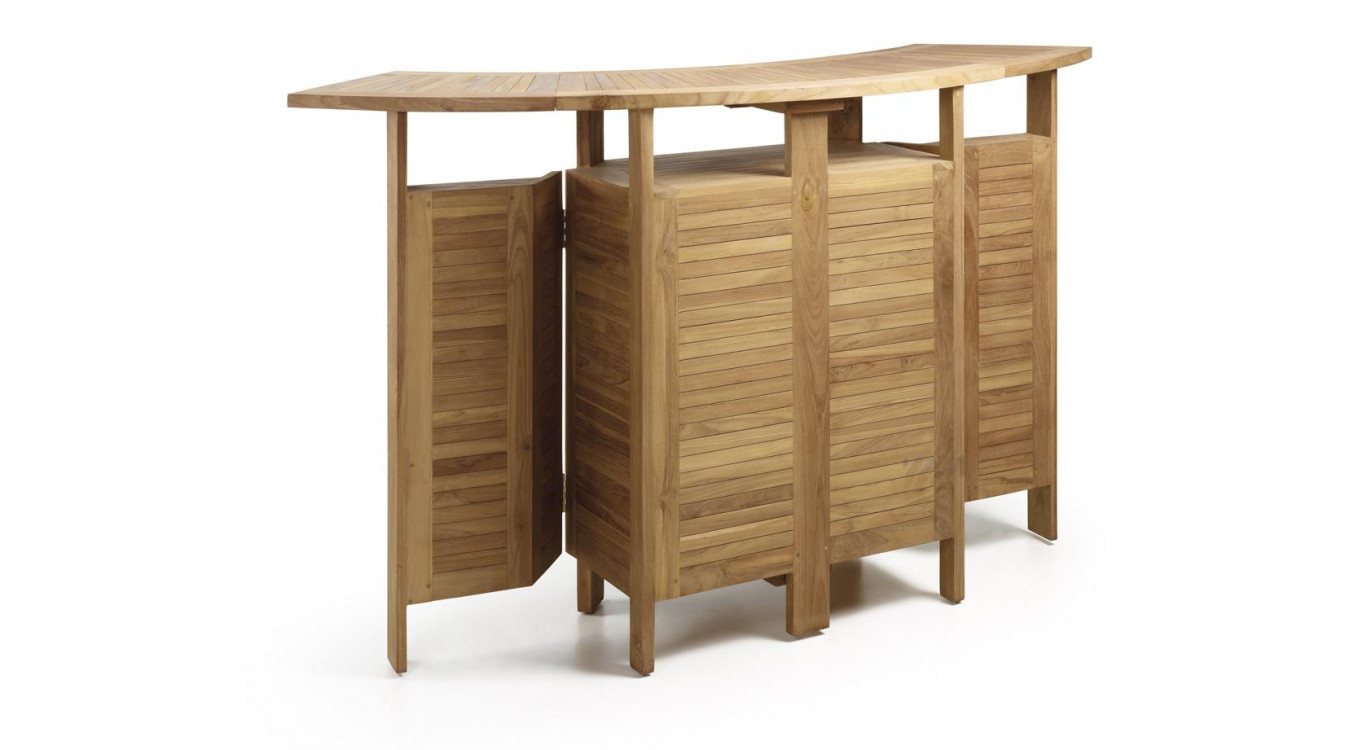 Meuble Bar Bois Marron 98x70x105cm