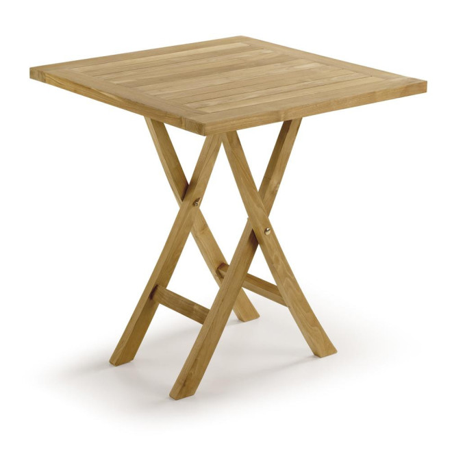 Esstisch Holz Braun 70x70x75cm