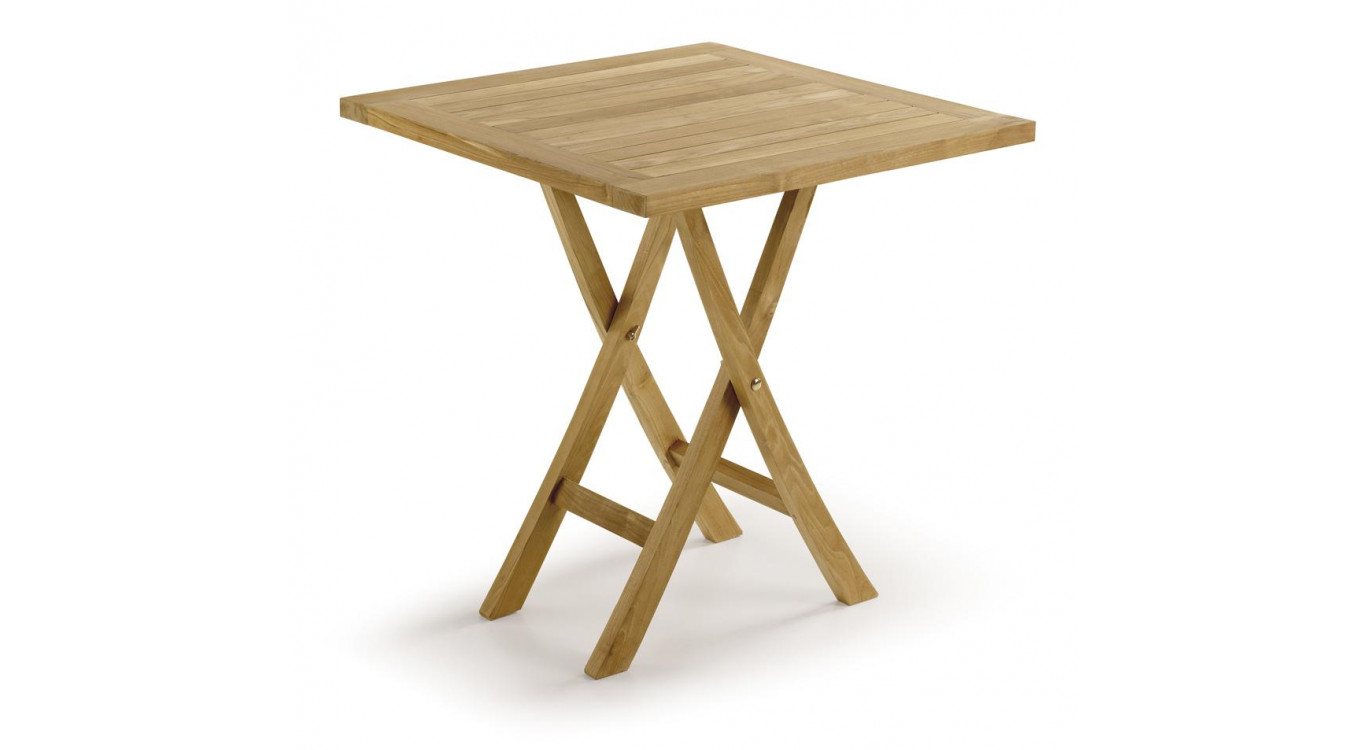 Esstisch Holz Braun 70x70x75cm