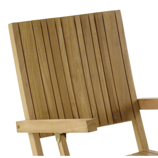 Chaise Bois Marron 55x50x90cm