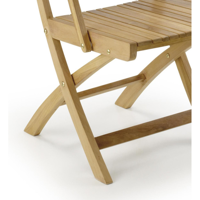 Chaise Bois Marron 55x50x90cm