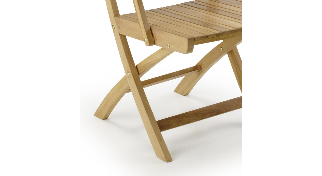 Chaise Bois Marron 55x50x90cm