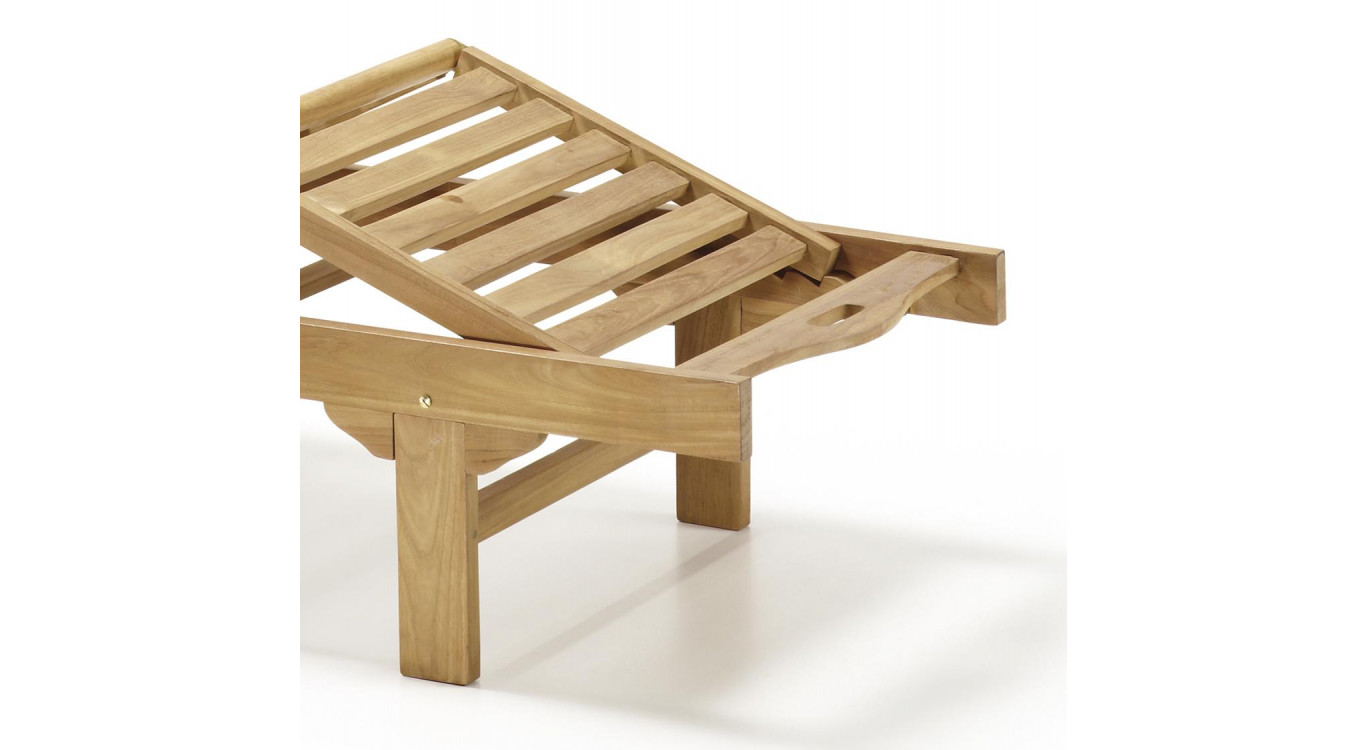 Transat Bois Marron 200x65x35cm