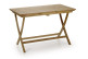 Mesa de comedor de madera marrón 120x70x76cm