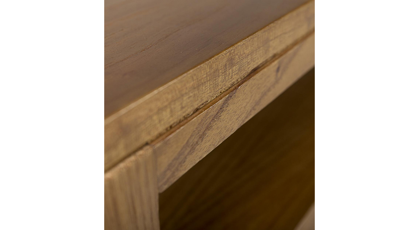 TV-Möbel mit 3 Schubladen Holz Bronze Braun 150x40x45cm