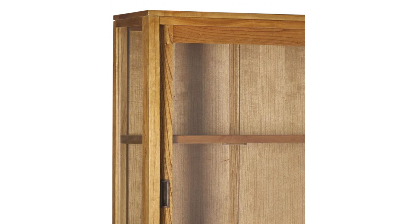 Vaisselier Bois Bronze Marron 180x40x138cm