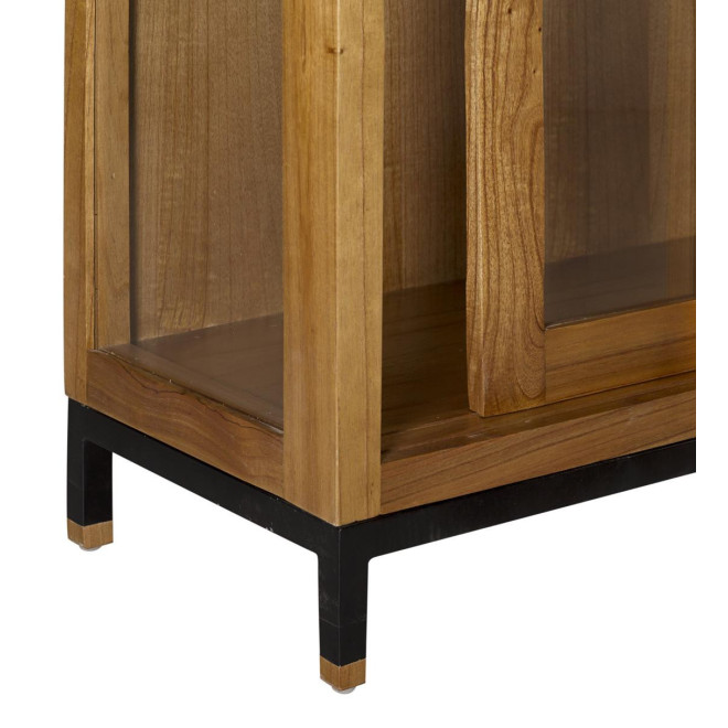 Vaisselier Bois Bronze Marron 180x40x138cm