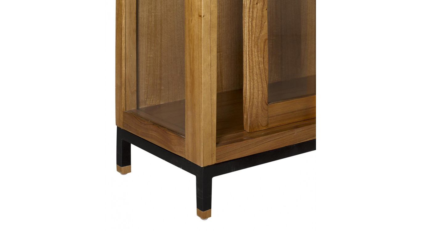 Vaisselier Bois Bronze Marron 180x40x138cm