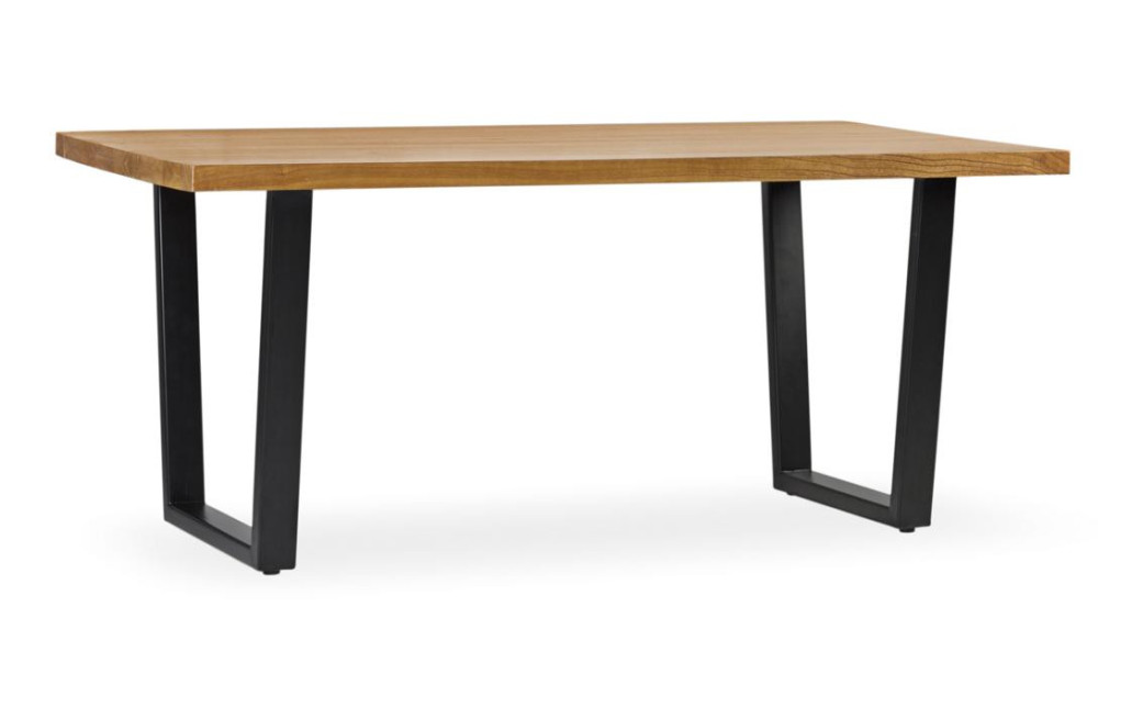 Table à Manger Bois Metal Marron 180x90x78cm