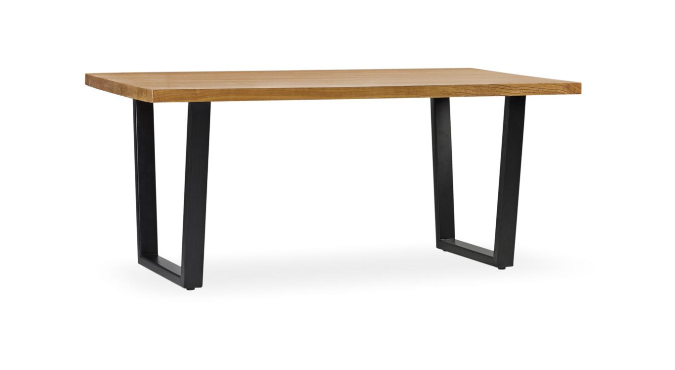 Esstisch Holz Metall Braun 180x90x78cm