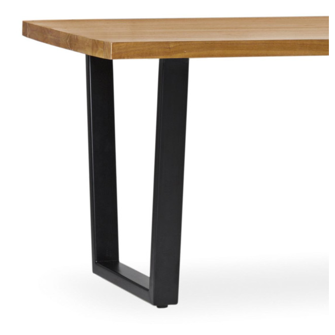 Esstisch Holz Metall Braun 180x90x78cm