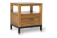 Nachttisch 1 Schublade Holz Metall Braun 50x40x55cm