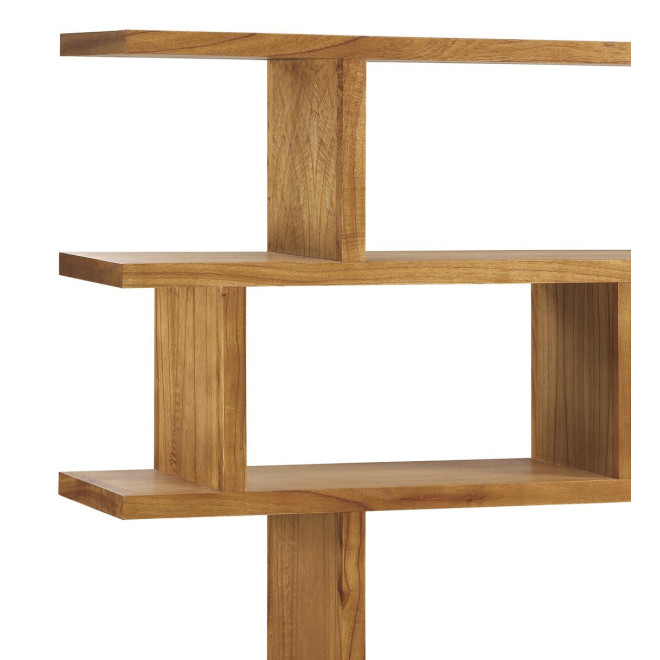 Bibliothèque 3 Tiroirs Bois Metal Marron 160x35x170cm