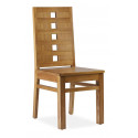 Silla de madera marrón 45x55x100cm