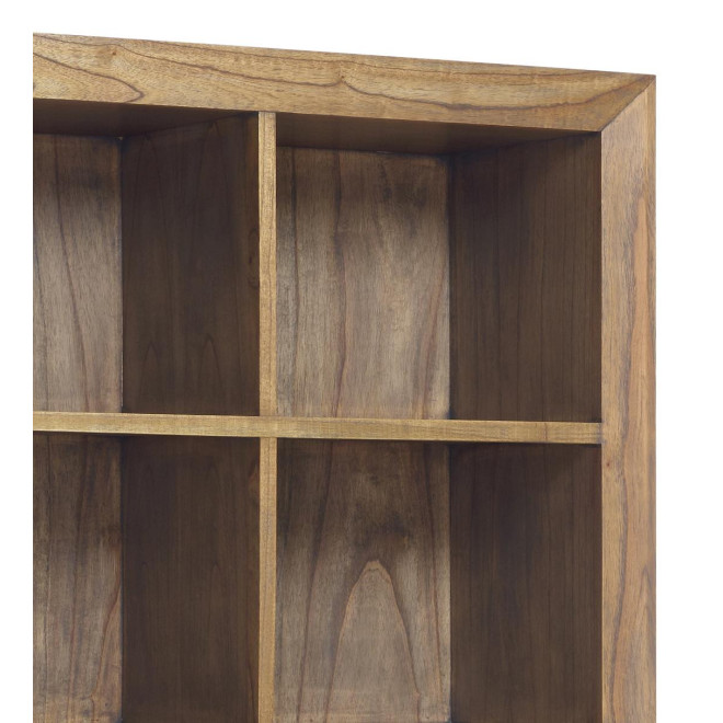 Bibliothèque 6 Tiroirs Bois Bronze Marron 100x40x190cm