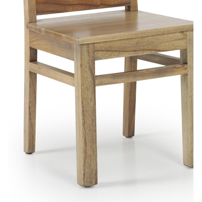 Chaise Bois Marron 45x55x100cm