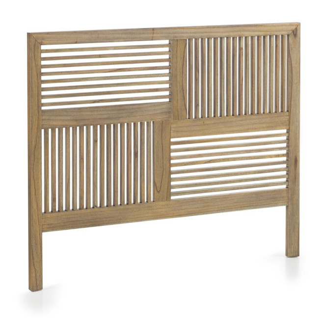 Kopfteil Holz Bett Braun 166x4x136cm