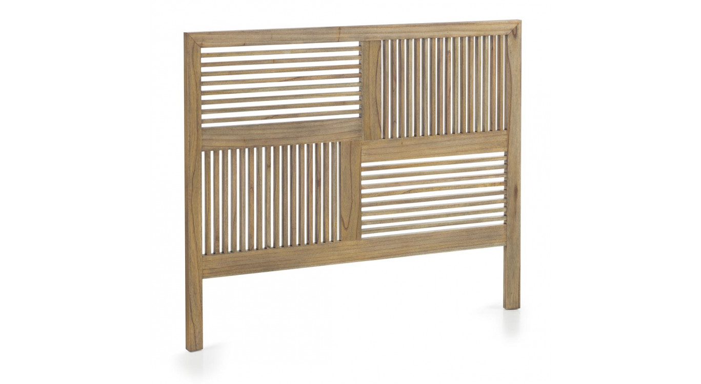 Kopfteil Holz Bett Braun 166x4x136cm