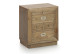 Table de chevet 4 tiroirs bronze