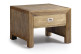 Mesa de centro 1 cajón Madera Bronce Marrón 60x60x45cm
