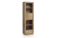 Bücherregal mit 3 Schubladen Holz Bronze Braun 55x40x190cm