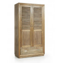 Armadio 7 cassetti in legno bronzo marrone 108x50x200cm