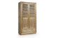 Schrank 7 Schubladen Holz Bronze Braun 108x50x200cm