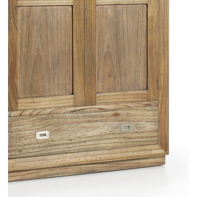 Schrank 7 Schubladen Holz Bronze Braun 108x50x200cm