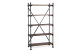 Bücherregal Holz Metal Braun 100x40x180cm