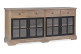 Anrichte mit 4 Schubladen Holz Bronze Braun 200x47x90cm