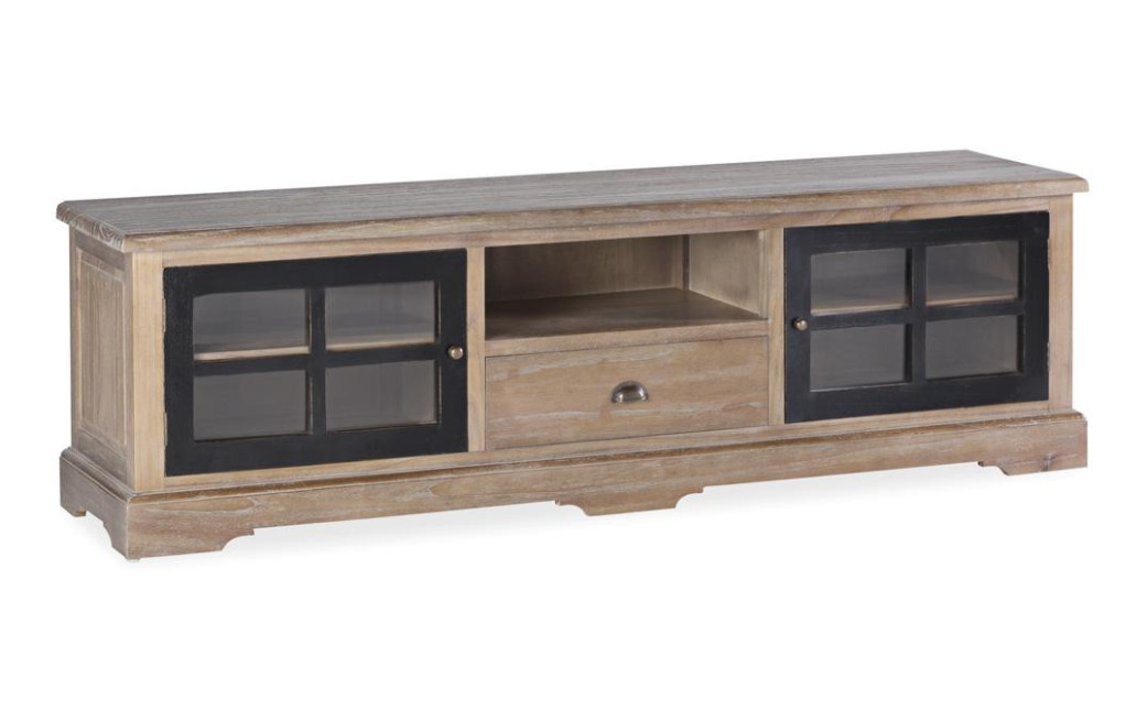 TV-Möbel 1 Schublade Holz Bronze Braun 170x42x50cm