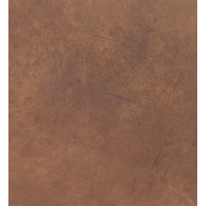 Chaise Bois Cuir Marron 56x53x90cm