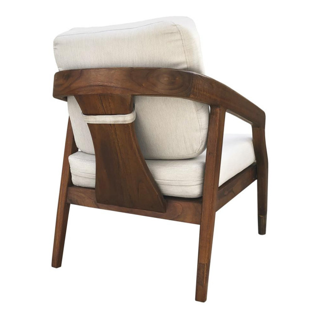 Sessel Holz Polyester Braun 68x77x92cm