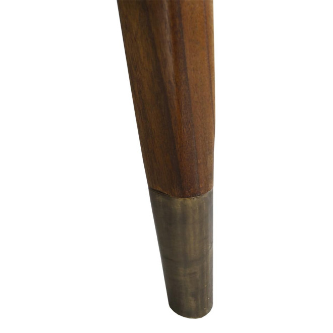 Sessel Holz Polyester Braun 68x77x92cm