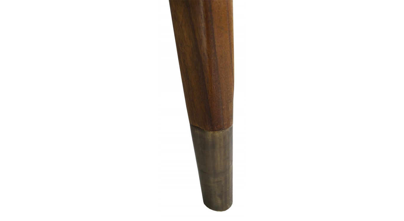 Sessel Holz Polyester Braun 68x77x92cm