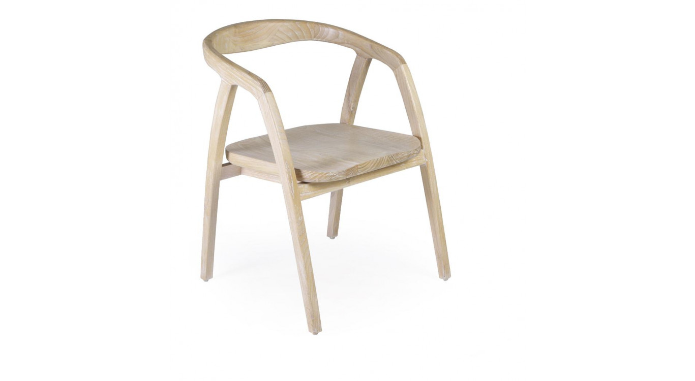 Chaise Bois Blanc 55x60x77cm
