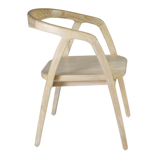 Chaise Bois Blanc 55x60x77cm