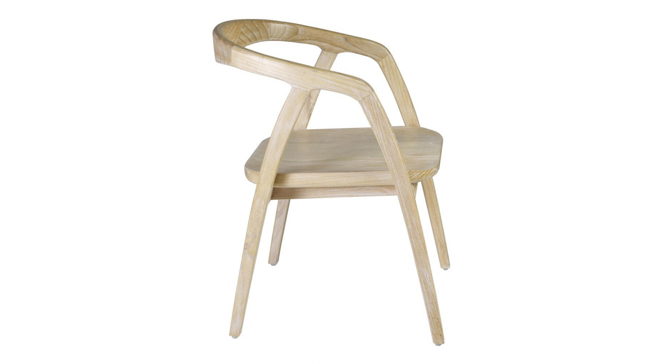 Chaise Bois Blanc 55x60x77cm