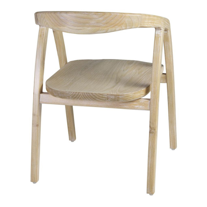 Chaise Bois Blanc 55x60x77cm