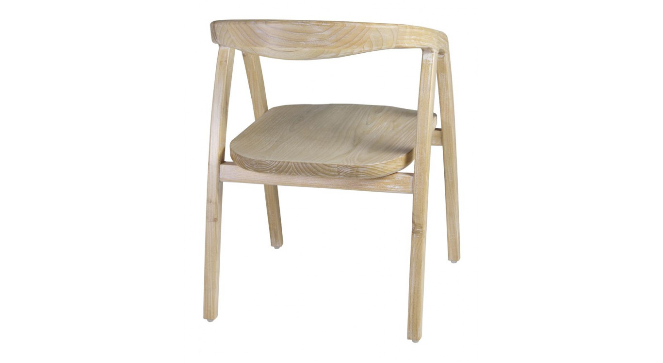 Chaise Bois Blanc 55x60x77cm