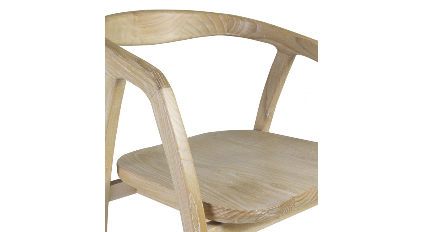 Stuhl Holz Weiß 55x60x77cm