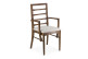 Stuhl Holz Polyester Braun 53x47x95cm