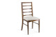 Stuhl Holz Polyester Braun 48x47x95cm