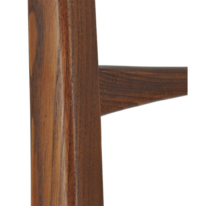 Chaise Bois Polyester Marron 48x47x95cm