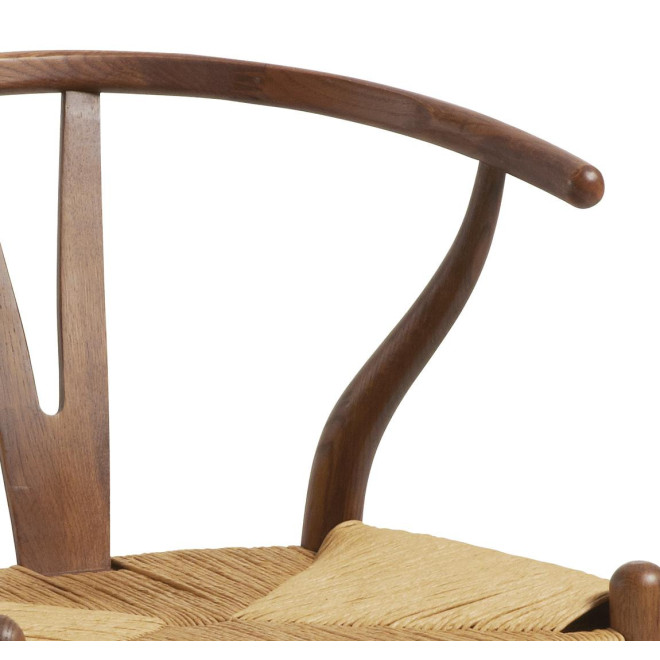 Chaise Bois Marron 57x55x78cm