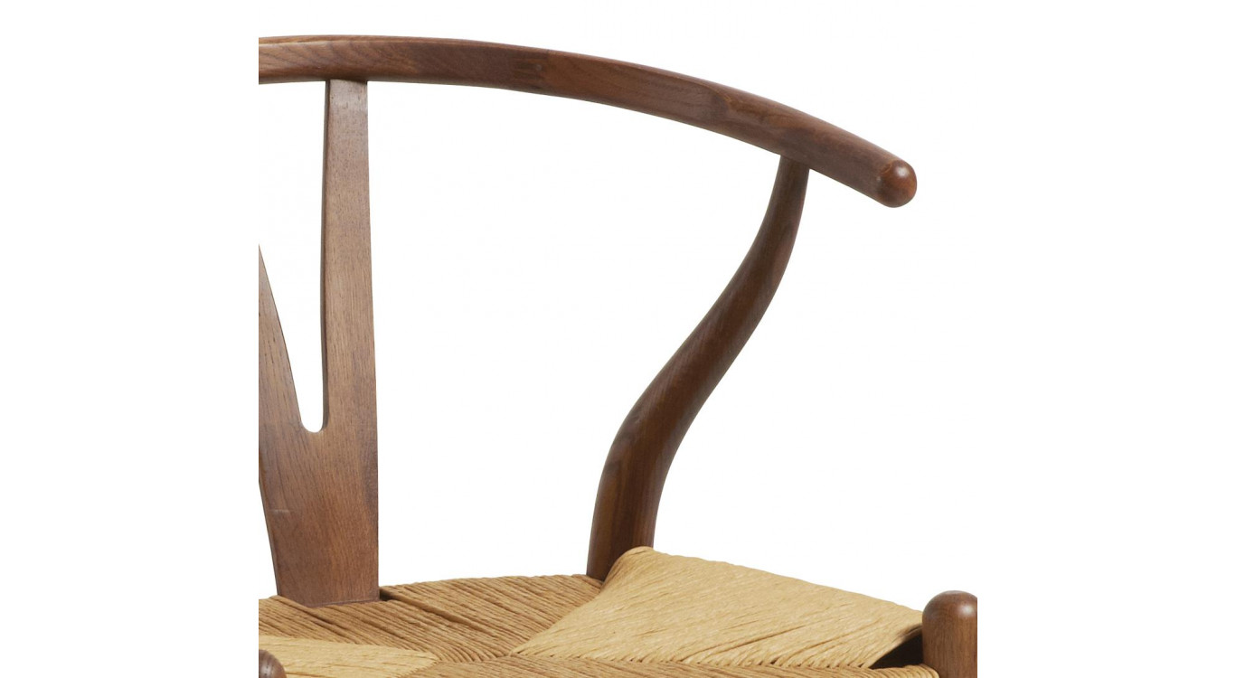 Chaise Bois Marron 57x55x78cm