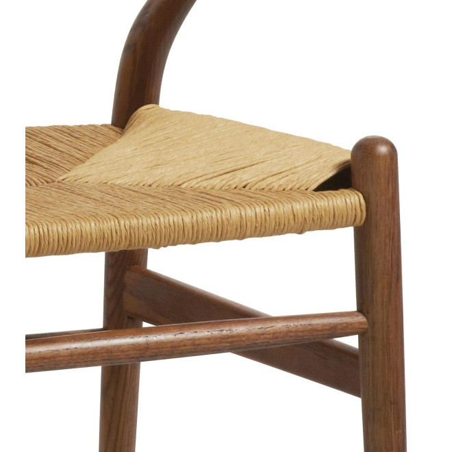 Chaise Bois Marron 57x55x78cm