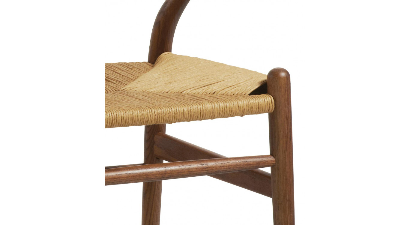 Chaise Bois Marron 57x55x78cm