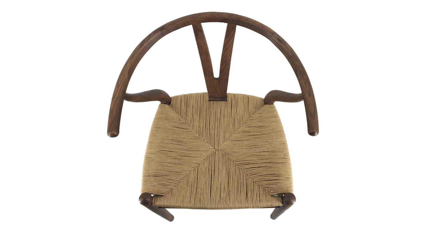 Chaise Bois Marron 57x55x78cm